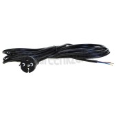 Foto van Snoer H05VVF 2x0.75mm2 zwart 6M soepel stofzuiger kabel 