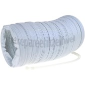Foto van Slang 102 mm wit -PVC- 3 meter incl. trekbandjes -doos- 