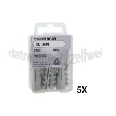 Foto van Deltafix Plug Pluggen nylon Grijs 10mm 