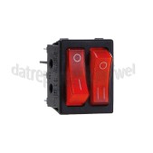 Foto van Schakelaar Dubbel rood-licht 6K. 16A 