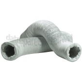 Foto van Slang 100 mm wit -PVC+ALU-10mtr 