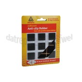 Foto van Deltafix Anti slip-rubber Anti-sliprubber zwart Zelfklevend 25x25mm 