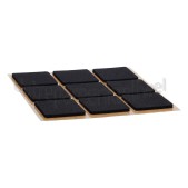 Foto van Deltafix Anti slip-rubber Anti-sliprubber zwart Zelfklevend 25x25mm 