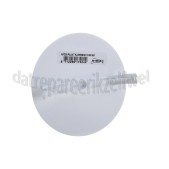 Foto van Plafondplaat Afdekplaat rond+klem -wit doorsnede 9,3 cm 