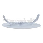 Foto van Plafondplaat Afdekplaat rond+klem -wit doorsnede 9,3 cm 