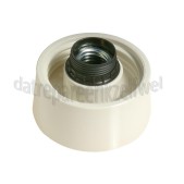 Foto van Lamphouder Schroefmodel recht 60W, creme E27 