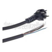 Foto van Snoer Perilex 5x1,5mm2 Zwart 2M 5 Aderig snoer met gegoten stekker 
