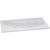 Foto van Bauknecht Glasplaat 51,4x30cm safeglass KR30560,KR34562, 