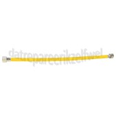 Foto van Gasslang RVS gasslang alleen voor inbouw apparatuur RAM 60 cm geel met koppelingen 