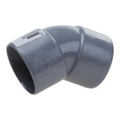 Foto van Dps Bocht PVC 40mm 45 gr 2x lijm 