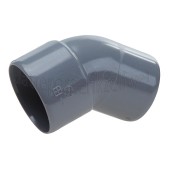 Foto van Dps Bocht PVC 40mm 45 gr. 1x spie 1 x lijm 