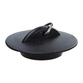 Foto van Dps Plugstop zwart + rand 38.5mm 