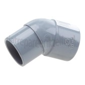 Foto van Dps Bocht PVC 32mm 45 gr. 1x spie 1x lijm 