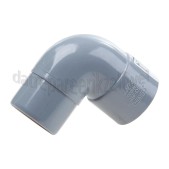 Foto van Dps Bocht PVC 40mm 87 gr. 1x spie 1 x lijm 