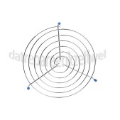 Foto van Samsung Rooster Laag model H=40mm D=260mm C100,CEK98F,CK95, 