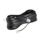 Foto van BMS Aansluitkabel RJ11 (M) - RJ11 (M), zwart, 10 m Silverline 