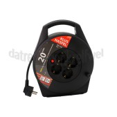 Foto van Q-Link Snoerhaspel 3x1,0mm2 2300W HO5VV-F 20M Haspel met thermische beveiliging 