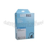 Foto van Easyfiks Stofzuigerzak Micro Fleece 5 stuks Nw Stijl Family, Business 14,0/9,0 ltr 