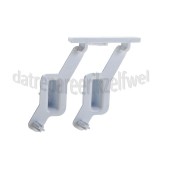 Foto van Whirlpool Knop Drukknop, wit. Bediening AWOC8211, DLC6001, AWOD7216 