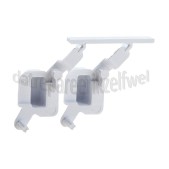 Foto van Whirlpool Knop Drukknop wit. Bediening WAK3462, WA5565, WAK2570 