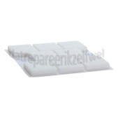 Foto van Deltafix Krasvilt Anti-krasvilt wit vierkant 25x25mm 