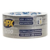 Foto van HPX Tape Pantsertape Zilver Duct Tape, 48mm x 10 meter 