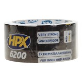 Foto van HPX Tape Pantsertape Zwart Duct Tape, 48mm x 10 meter 