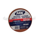 Foto van HPX Tape PVC Bruin Isolatietape, 19mm x 20 meter 
