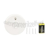 Foto van Angeleye Rookmelder met alarmpauzeknop 9V batterij, meegeleverd 