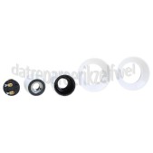Foto van Lamphouder E14 40W Buitendraad wit Fitting met 2 ringen 