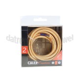 Foto van Calex Kabel Kabel metallic goud 2x0,75mm 3m Max. 250V-60W 