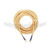 Foto van Calex Kabel Kabel metallic goud 2x0,75mm 3m Max. 250V-60W 