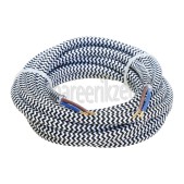Foto van Calex Kabel Kabel zwart/wit 2x0,75mm 3m Max. 250V-60W 