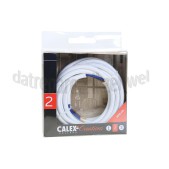 Foto van Calex Kabel Kabel wit 2x0,75mm 3m Max. 250V-60W 