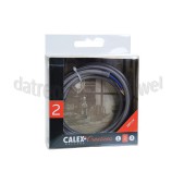 Foto van Calex Kabel Kabel grijs 2x0,75mm 1,5m Max. 250V-60W 