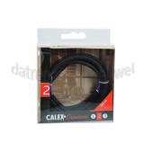 Foto van Calex Kabel Kabel zwart 2x0,75mm 1,5m Max. 250V-60W 