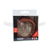 Foto van Calex Kabel Kabel bruin 2x0,75mm 1,5m Max. 250V-60W 