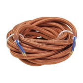 Foto van Calex Kabel Kabel bruin 2x0,75mm 3m Max. 250V-60W 