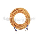 Foto van Calex Kabel Kabel goud 2x0,75mm 3m Max. 250V-60W 