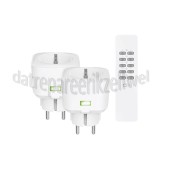 Foto van KlikAanKlikUit Set Compacte stopcontactdimmerset incl. afstandsbediening Draadloze bediening 