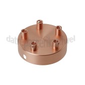 Foto van Calex Plafondplaat Metalen plafondplaat mat koper 100mm, 5 gaten 