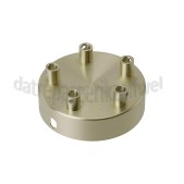 Foto van Calex Plafondplaat Metalen plafondplaat mat brons 100mm, 5 gaten 