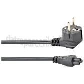 Foto van Easyfiks Netvoedingskabel Voedingskabel C5, 230V, 10 Amp 2,5 Meter, 3x0.75mm2 
