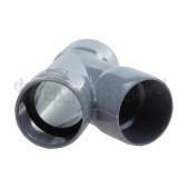 Foto van Dps T-stuk PVC 32mm 45 gr. 3x lijm 
