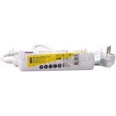Foto van Exin Tafelcontactdoos 3x1,5mm2 3500W 16A RA wit 1,5M + schakelaar 3v tafelcontactdoos 