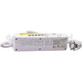 Foto van Exin Tafelcontactdoos 3x1,5mm2 3500W 16A RA wit 1,5M + schakelaar 3v tafelcontactdoos 
