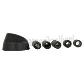 Foto van Knop Van oven, fornuis, kookplaat zwart Incl. adapters 