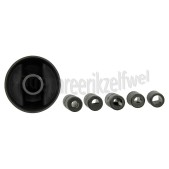 Foto van Knop Van oven, fornuis, kookplaat zwart Incl. adapters 