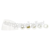 Foto van Knop Van oven, fornuis, kookplaat wit Incl. 3 adapters 