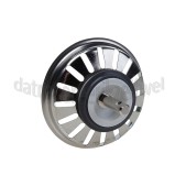 Foto van Reginox Afvoerzeef Zeefje D=8cm, H=4,7cm en 2,1cm lange pin met kogeltje 